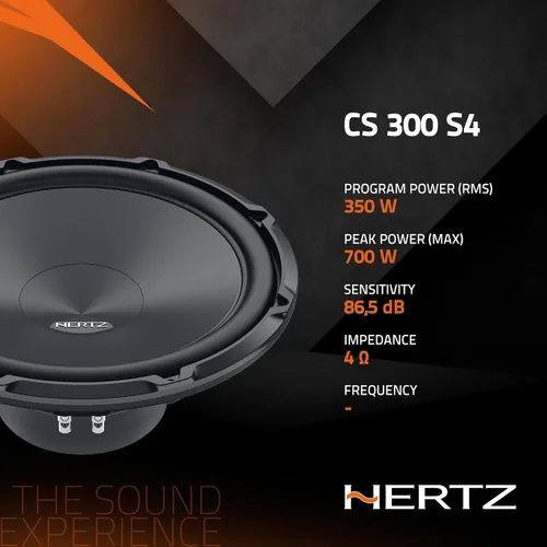 Miniatura 5 de HERTZ Cento Series CS-300-S4 Subwoofer SVC RMS de 4 ohmios de 12" (300 mm) 350 vatios