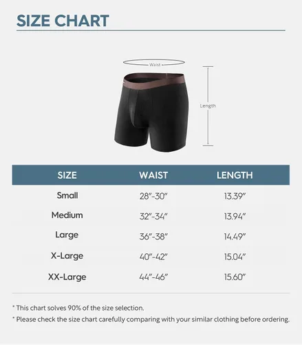 Miniatura 8 de DAVID ARCHY Calzoncillos tipo bóxer para hombre, paquete de 3 unidades, rayón hecho de bambú, ropa interior fresca con bolsa de soporte 3D, suave
