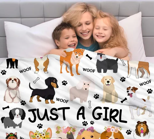 Miniatura 5 de Linda Manta para Perros de Cama Suave y Acogedora de Franela Manta Throw para Amantes de Perros Divertidos Regalos de Felpa de Mascota Cachorro