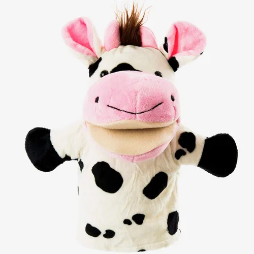 Miniatura 5 de Juego de marionetas de mano de animales para niños y adultos, juguetes de felpa suave de alta calidad de 12.5 pulgadas con bocas móviles, perfecto