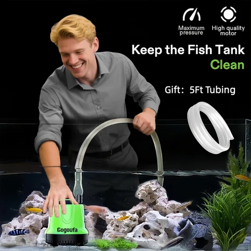 Miniatura 4 de Bomba de agua sumergible con tubo de 5 pies y 4 boquillas, 1120 GPH, 100W, bomba de sumidero para pecera, estanque, acuario, sistemas hidropónicos