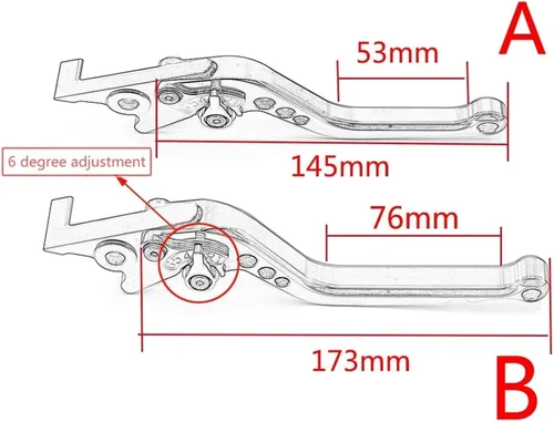 Miniatura 3 de Palanca de embrague de freno de motocicleta para Suzuki para V-Strom DL1000 2002 DL1000XT 2017 para VSTROM DL1050 DL1050XT 2019 2022