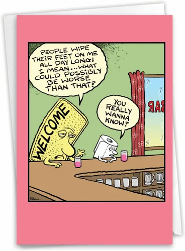 Miniatura 15 de NobleWorks - 1 Tarjeta de Felicitación de Feliz Cumpleaños Divertida - Humor de Cómics de Dibujos Animados, Tarjeta de Celebración de Cumpleaños