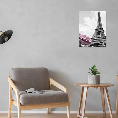 Miniatura 6 de Decoración de pared de la Torre Eiffel de París para dormitorio de niñas, fotos de baño en blanco y negro, decoración de pared para paredes, arte