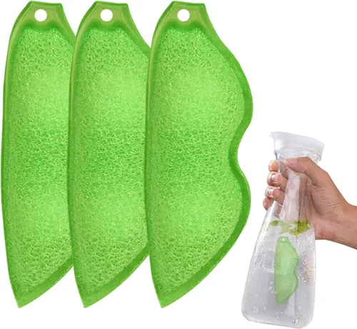 Miniatura 3 de Fhavent Esponja de limpieza de botellas, esponja de limpieza de botellas en forma de frijoles, esponja de limpieza de botellas reutilizable, esponja