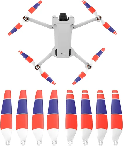 Miniatura 10 de Mini 3 4 Pro Hélices de bajo ruido para DJI Mini 4 Pro/Mini 3 Pro Cámara Drone Control remoto RC Quadcopter liberación rápida 6030F cuchillas