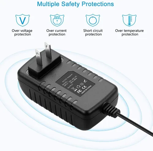 Miniatura 2 de BestCH Adaptador de 6 V CA/CC compatible con HoMedics NMSQ-210 NMSQ-215 NMSQ-210-2 NMSQ-210BK-2 NMSQ-215-2-HY Masajeador de cuello y hombro, BKL-100