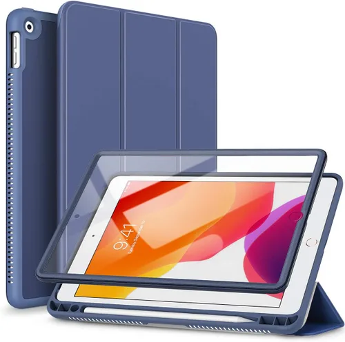 Miniatura 11 de SURITCH para iPad de 9ª/8ª/7ª generación, Funda iPad 10.2, [Protector de Pantalla Integrado] [Soporte para Lápiz] Funda de Cuero Ligera Cubierta
