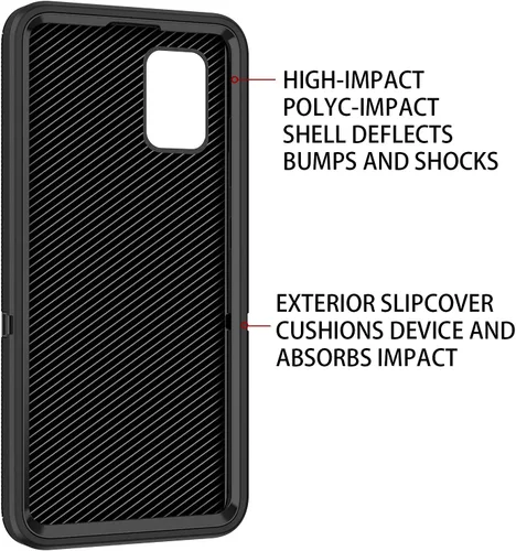 Miniatura 6 de Funda para Galaxy A51 5G, [sin protector de pantalla] a prueba de golpes, a prueba de caídas, a prueba de polvo, protección de 3 capas, resistente