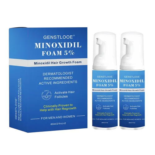5% de espuma de minoxidil para el crecimiento del cabello de las mujeres: tratamiento extra fuerte para el crecimiento del cabello - Nutre el cuero