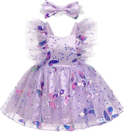 Vestido para sesión de fotos de fiesta de cumpleaños con espalda descubierta para bebé, niña, mariposa, fresa, volantes, princesa, pastel, fiesta de