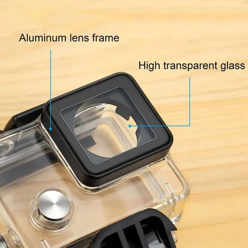 Miniatura 2 de GEPULY Funda impermeable para cámara GoPro Hero 4/3+/3 Black Siver fotografía subacuática – Resistente al agua hasta 131 pies (131.2 ft)