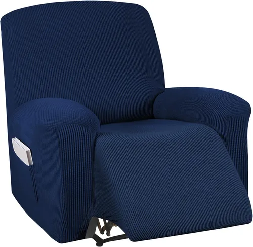Miniatura 73 de Turquoize Funda elástica para silla reclinable, funda para sofá reclinable, funda de sofá de 1 pieza con bolsillo lateral, funda protectora