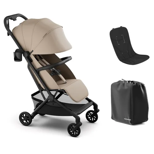Miniatura 11 de Mompush Velo - Cochecito de viaje ligero, diseño compacto y apto para aviones con plegado con una sola mano, reclinable, desde recién nacido hasta