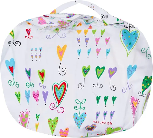 Miniatura 5 de Posh Stuffable - Sillón puff con almacenamiento para niños, contenedor de animales de peluche, organizador de juguetes de niños