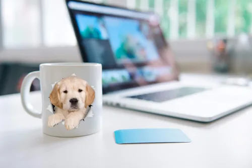 Miniatura 6 de Golden Retriever - Taza de café divertida de cerámica, regalo perfecto para amantes de los perros, taza de café Golden Retriever, gran cumpleaños