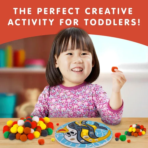 Miniatura 2 de National Geographic - Kit de manualidades con pompones para niños, kit de manualidades para niños pequeños, arte preescolar, manualidades para niños