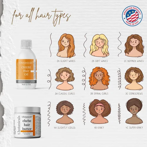 Miniatura 6 de Juego de crecimiento del cabello de Chad Africa – Aceite orgánico Chebe de 4 onzas, 8 onzas de mantequilla Chebe sin perfume con cola de caballo