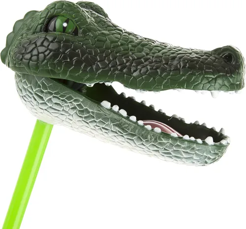 Miniatura 4 de Safari Ltd. Juguete pargo de cocodrilo, juguete de plástico con temática de pantano de 18 pulgadas, juguete educativo interactivo para niños a