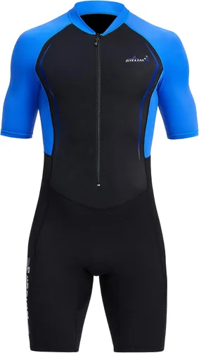 Miniatura 7 de DIVE & SAIL Traje de neopreno corto de 0.059 in para adultos, para buceo, natación, surf, canoa