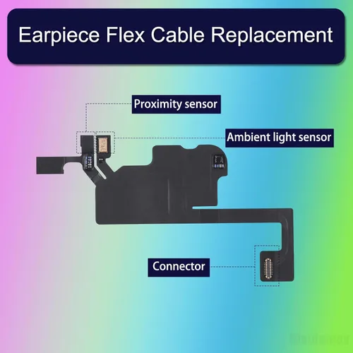 Miniatura 2 de Auricular Flex Cable Reemplazo para iPhone 13 Reparación de Conector de Altavoz de Oído para iPhone13 Sensor de Luz Ambiental de Proximidad Fix
