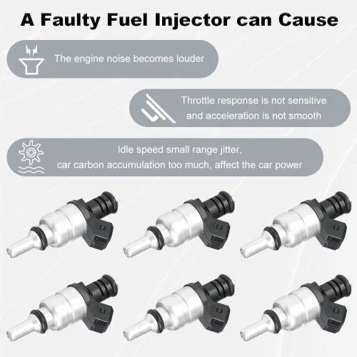Miniatura 7 de JDMON Inyectores de combustible de repuesto para BMW 320i 323i 325ci 325i 325xi 525i 528i X3 Z3 Z4 2.2L 2.5L 2.8L I6 1427240 1439800 FJ663 852-12172