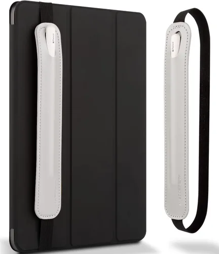 Miniatura 13 de Goospery Soporte para lápices compatible con Apple Pencil (1ª y 2ª generación) Funda de piel sintética, accesorios de bolsillo, banda elástica, Negro