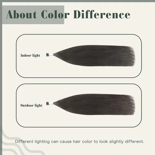 Miniatura 7 de Sixstarhair Extensiones de cabello humano con queratina y sedoso, lacio, color negro, 1.76 oz/paquete, extensiones de cabello humano con punta en I
