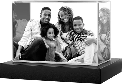 Miniatura 14 de Foto de cristal 3D, regalo personalizado para ella, él, mamá, papá, padre, regalo para parejas – Foto personalizada en cristal, única para Paisaje