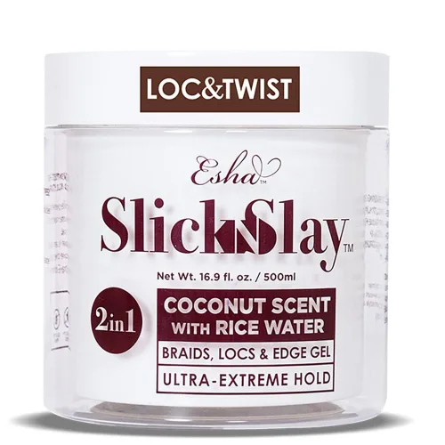 Miniatura 14 de Esha Slick N Slay Gel para Trenzar – Gel Hidratante, Acondicionador y Brillante de Sujeción Ultra Extrema 3-en-1 para Cabello – Gel de Fijación