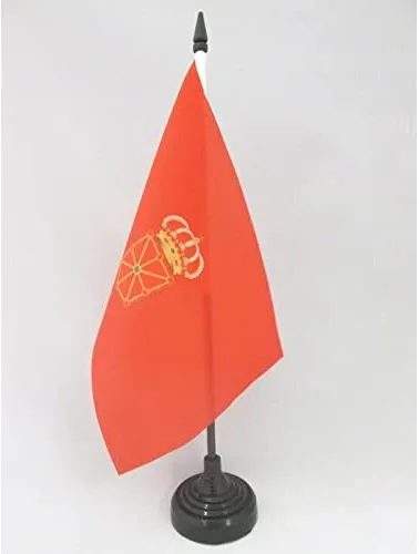 Miniatura 76 de Bandera de mesa de Andalucía 4'' x 6'' - Bandera de escritorio de la región española de Andalucía 5.9 x 3.9 in - Barra y base de plástico negro - AZ