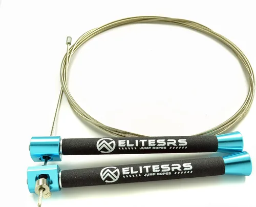 Miniatura 3 de Elite Jumps - Cuerda de saltar con cuentas pesadas - Cuerda de saltar con peso de 6.5 onzas para mujer - Duradero y resistente - Cuerda ajustable