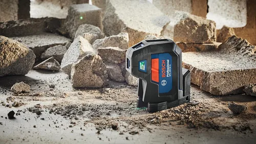 Miniatura 11 de BOSCH Láser de alineación autonivelante de haz verde GPL100-50G, incluye 2 baterías AA, montaje multiusos integrado y estuche de transporte duro