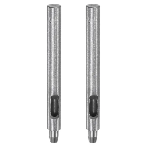 Miniatura 57 de HARFINGTON 2 piezas de perforador de cuero de 0.031 in recto, redondo, ojal, remache a presión, fijador para cuero, artesanía, ropa, bolso, cortina