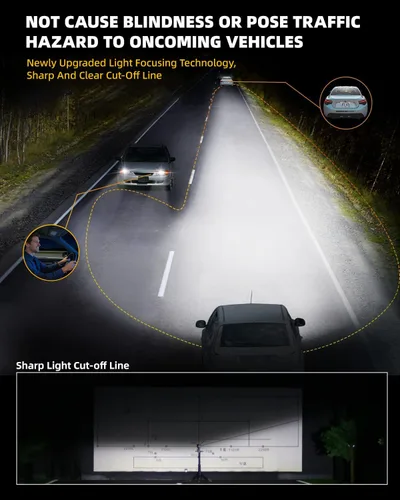 Miniatura 4 de Bombillas LED H11, 24000LM 6500K blanco frío con ventilador de refrigeración para luces antiniebla, DRL, luces antiniebla H8 H9 H16, no requiere