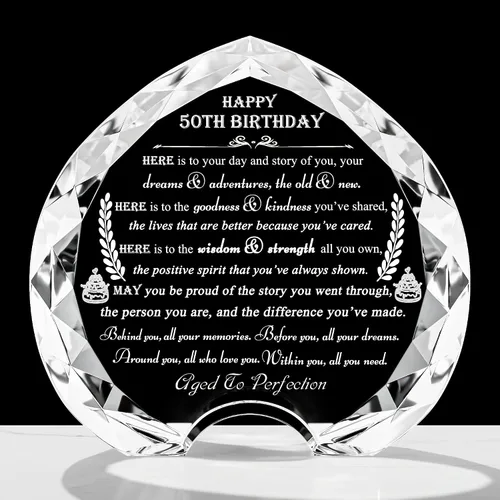 Miniatura 12 de Movdyka Regalos de 30 cumpleaños para mujeres y hombres - Regalos de corazón de cristal personalizados 1994 regalo de cumpleaños de 30 años