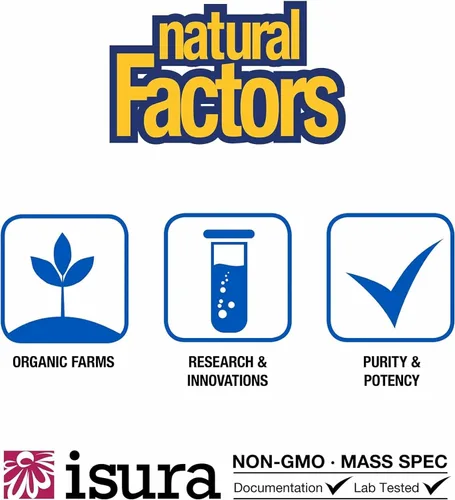 Miniatura 8 de Natural Factors, Factores oculares avanzados, apoyo antioxidante para una visión saludable con luteína y zeaxantina, 60 cápsulas