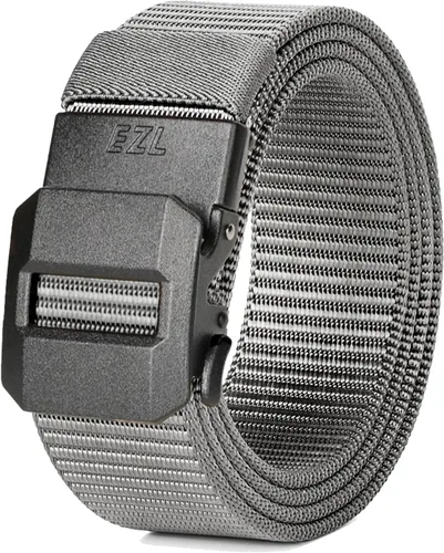 Miniatura 9 de EZL Men's Ratchet Tactical Belt, 1.5" Nylon Web Work Belt with Automatic Slide Buckle, Adjustable Trim to Fit