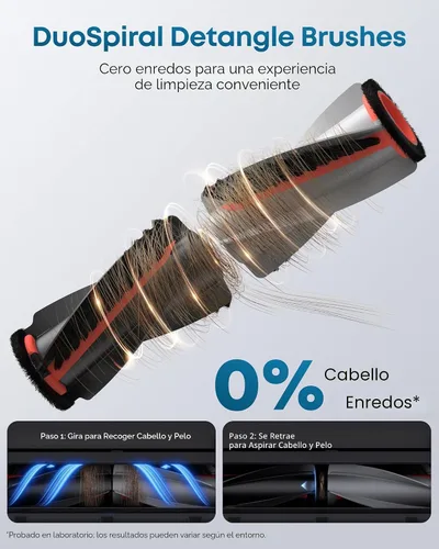 Miniatura 7 de eufy Robot Vacuum E28, succión de 20,000 Pa, mopa con rodillo con sistema HydroJet, alfombra portátil para limpieza profunda, robot aspirador todo