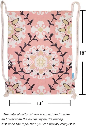 Miniatura 4 de Miomao Mochila con cordón para el gimnasio, estilo dalia