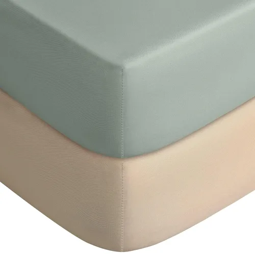 Miniatura 37 de Yoofoss Sábanas para cuna de bebé para niños y niñas, paquete de 2 sábanas bajeras para cuna estándar y colchón de niño pequeño, sábana de Zorro