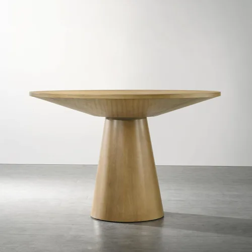 Miniatura 5 de Roundhill Furniture Rocco - Juego de comedor contemporáneo, mesa redonda con pedestal con 4 sillas, madera flotante Driftwood