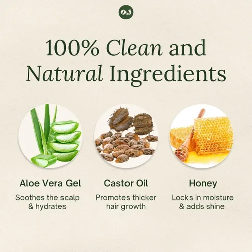 Miniatura 3 de Organic Jaguar Acondicionador natural sin perfume para el cuidado del cabello, acondicionador sin sulfato con vitamina E, ricino, aceite de argán