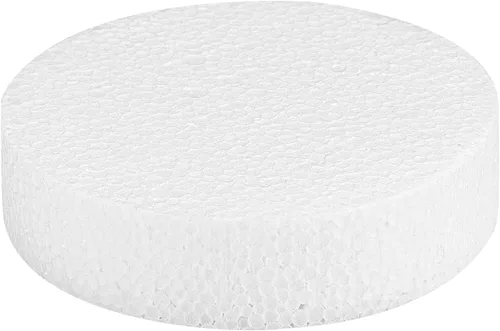 Miniatura 5 de Paquete de 12 círculos de espuma de 4 pulgadas para manualidades (1 pulgada de grosor), disco de espuma redondo de poliestireno para proyectos