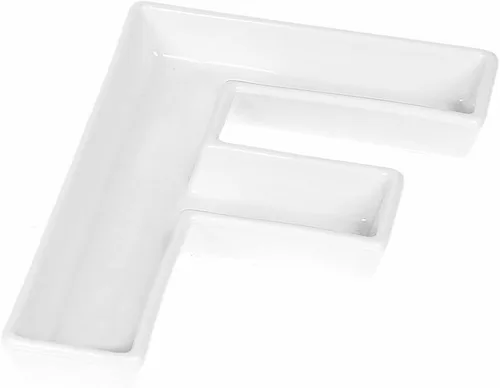 Miniatura 29 de Coffeezone - Plato de cerámica para dulces y nueces, decoración para bodas y fiestas, Blanco