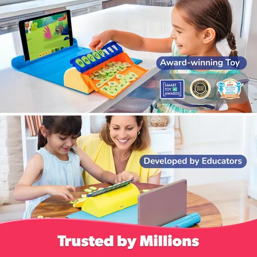 Miniatura 5 de PlayShifu Word Wiz – Kit de aprendizaje de letras Plugo Desarrolla habilidades de lectura, ortografía y gramática para niños de 4 a 10 años