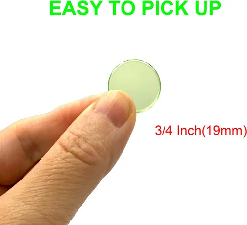 Miniatura 3 de YH Poker 1000 fichas de marcadores de fichas de bingo, discos de plástico, contadores de chips para juego de bingo, ideal para fiestas, aula, Verde