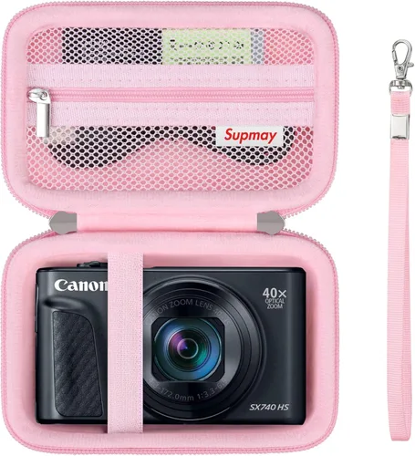 Miniatura 16 de Estuche de transporte rígido para Canon PowerShot SX740 HS/ SX730 HS/ SX720 HS/ SX620 HS/ G7 X Mark III/ G7 X Mark II cámara digital, bolsa de viaje