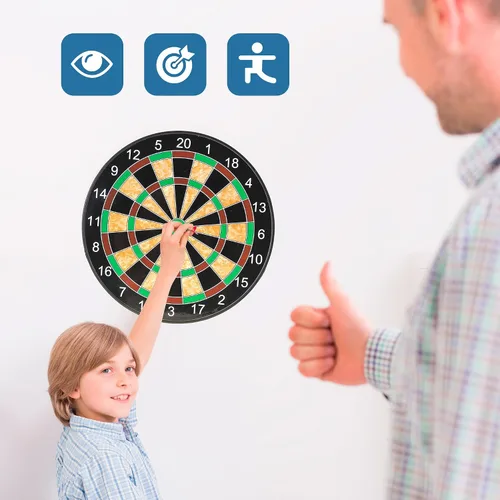 Miniatura 5 de PowerTRC Juego de mesa de dardos magnéticos, juguete de dardos magnéticos para niños, actividades de juego en interiores y exteriores, regalo