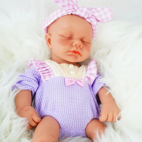 Miniatura 11 de Muñecas de Bebé Reborn de Silicona Completa de 12 pulgadas, Muñecas de Recién Nacido Realistas 1:1 Sin Vinilo Muñecas Reborn de Niño Realistas